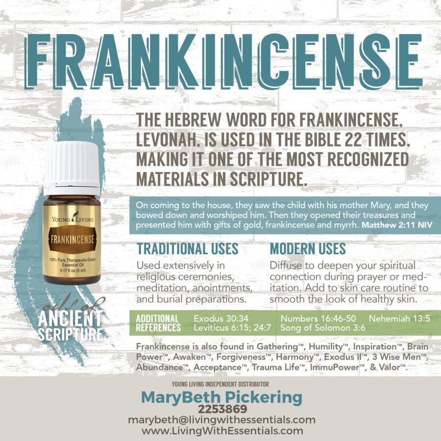 Essential Oils in the Bible - Frankincense Essential Oil