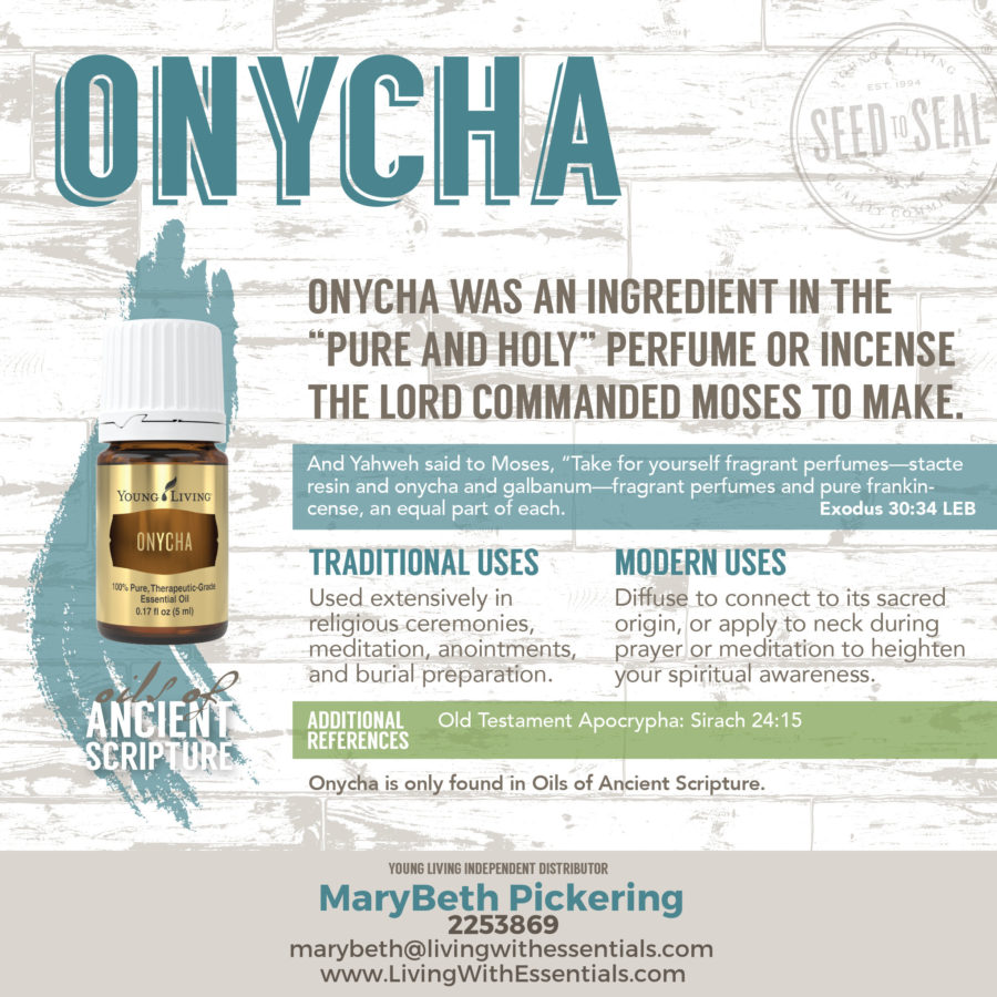 Essential Oils in the Bible - Onycha Essential Oil